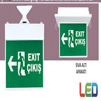 Acil Durum Yönlendirme Sıva Altı Aparatı Beyaz 1